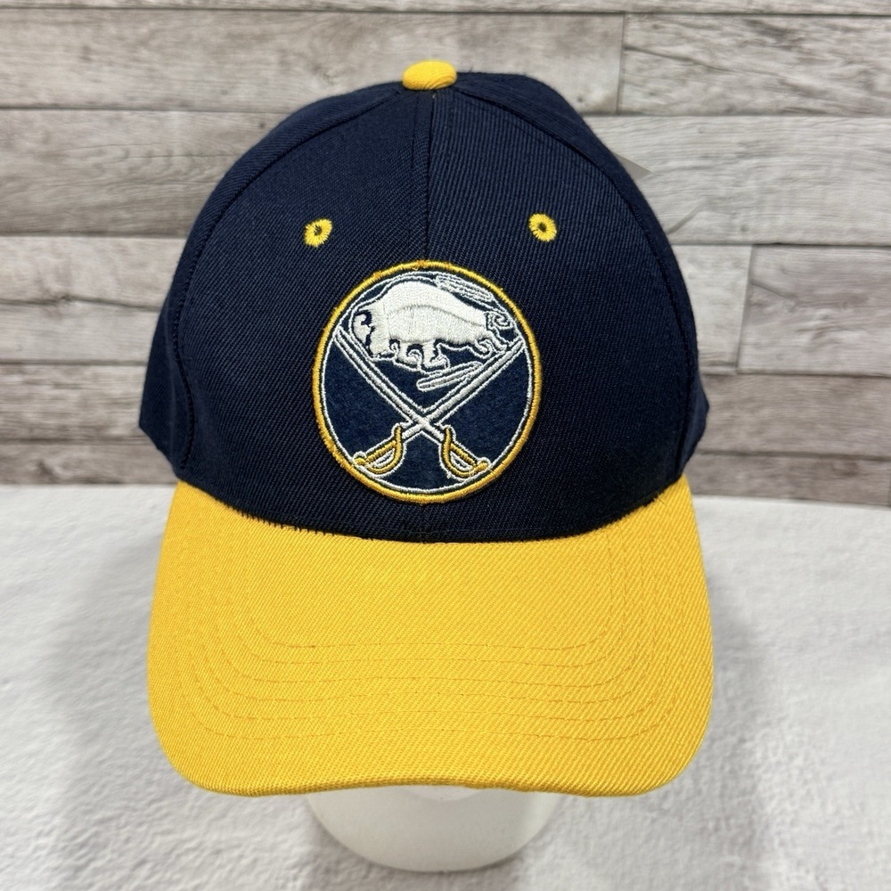Buffalo Sabres NHL Team Hat Blue & Yellow Hockey Embroidered Cap OSFM Adjustable